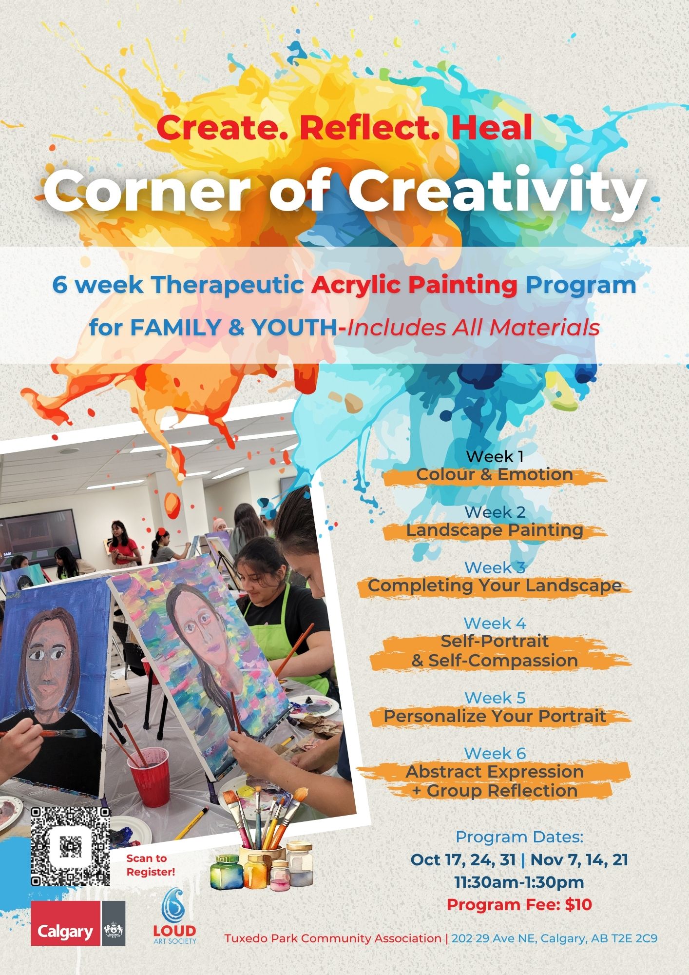 Corner of Creativity – Family & Youth – Acrylic Painting Class (Saturdays)