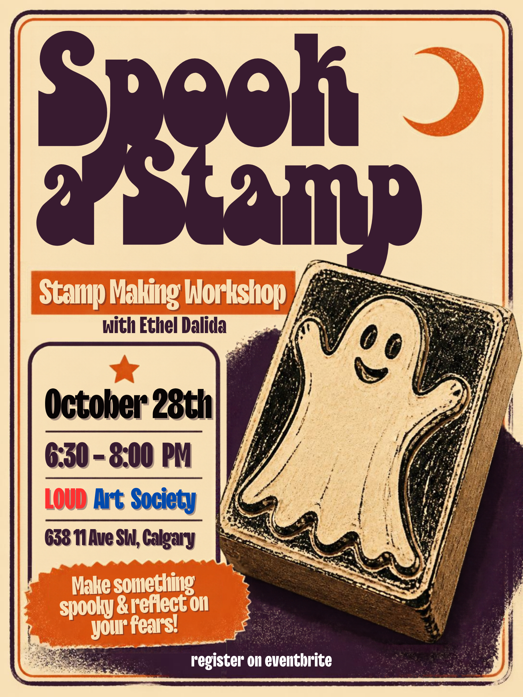 Halloween Stamp Workshop Poster