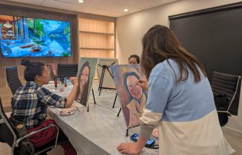 Corner of Creativity- Self Portrait painting